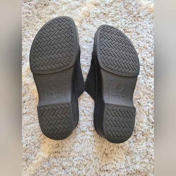 Helix Clogs Mules Slip-On In Black Size 39 Classic Made In Poland - Picture 8 of 12